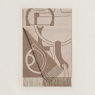 Metal Equestre scarf - Blue | Hermès USA